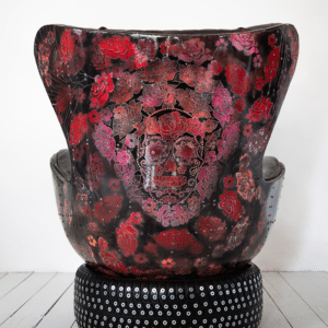 Egg chair - Sugar and Roses by Lipstick Hippie